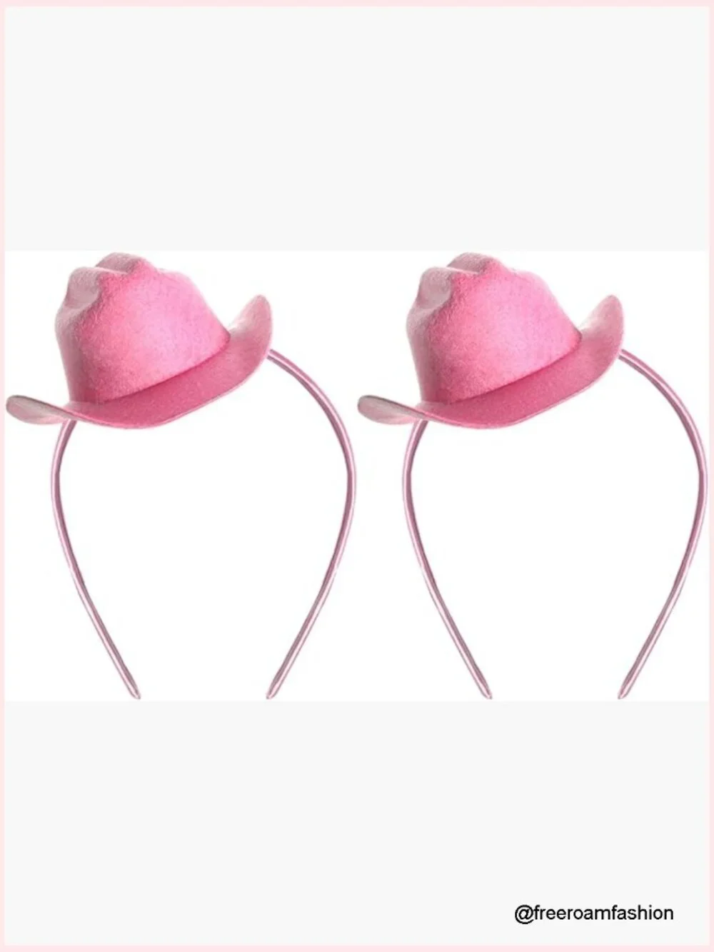 2Pcs Cowboy Mini Hat Headbands Cowgirl Accessories Western Party